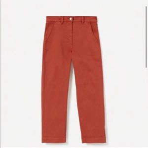 Everlane The Straight-Leg Crop Regular Red/Rust